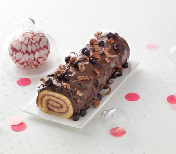 BUCHE CHOCOLAT CASSIS