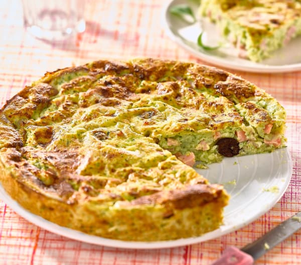 CLAFOUTIS DE JAMBON ET COURGETTE